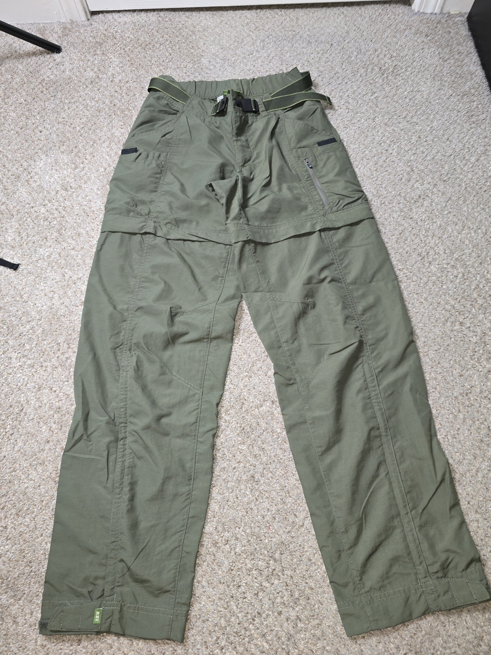 REI Women's Olive Green Convertible Cargo Hiking Pants Size 2